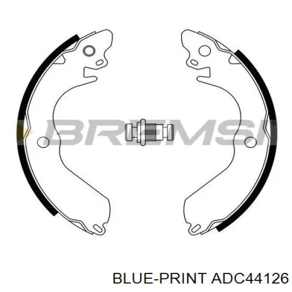 ADC44126 Blue Print zapatas de frenos de tambor traseras