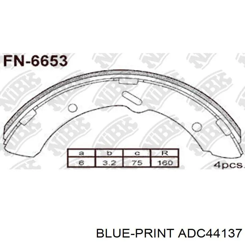 44060WK625 Mitsubishi zapatas de frenos de tambor traseras