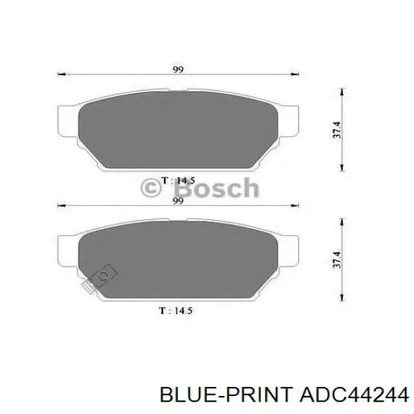Comprar BP2800 Bremsi Pastillas de freno traseras