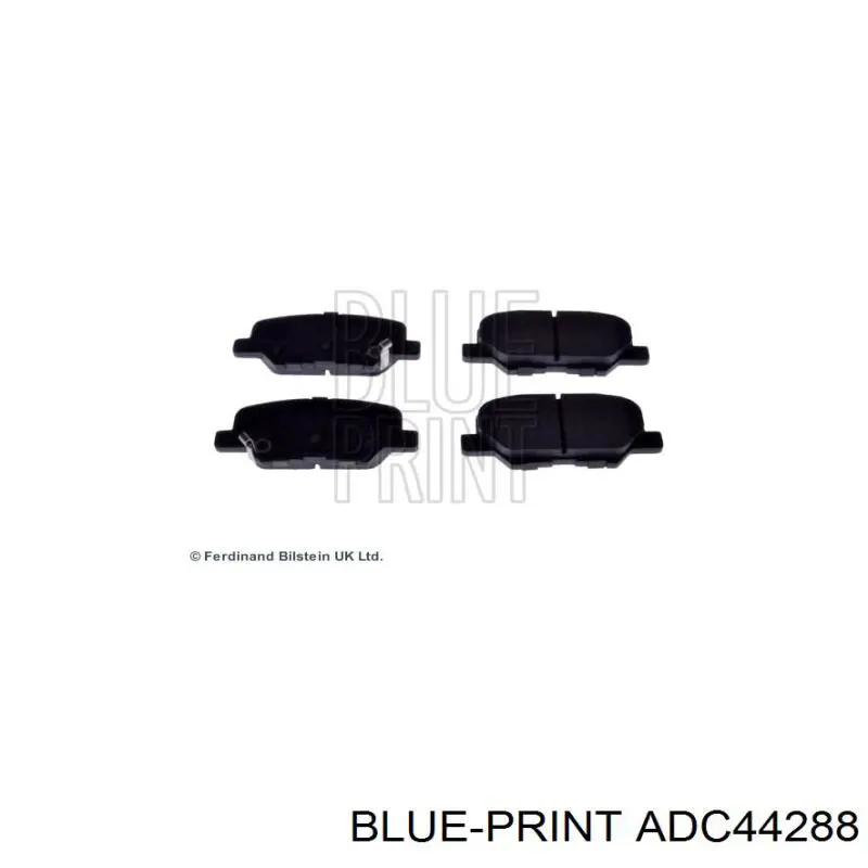 ADC44288 Blue Print pastillas de freno traseras