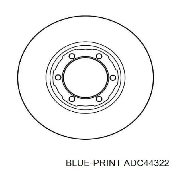 ADC44322 Blue Print freno de disco delantero