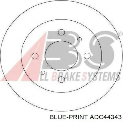 Disco de freno trasero 08A32810 ABS