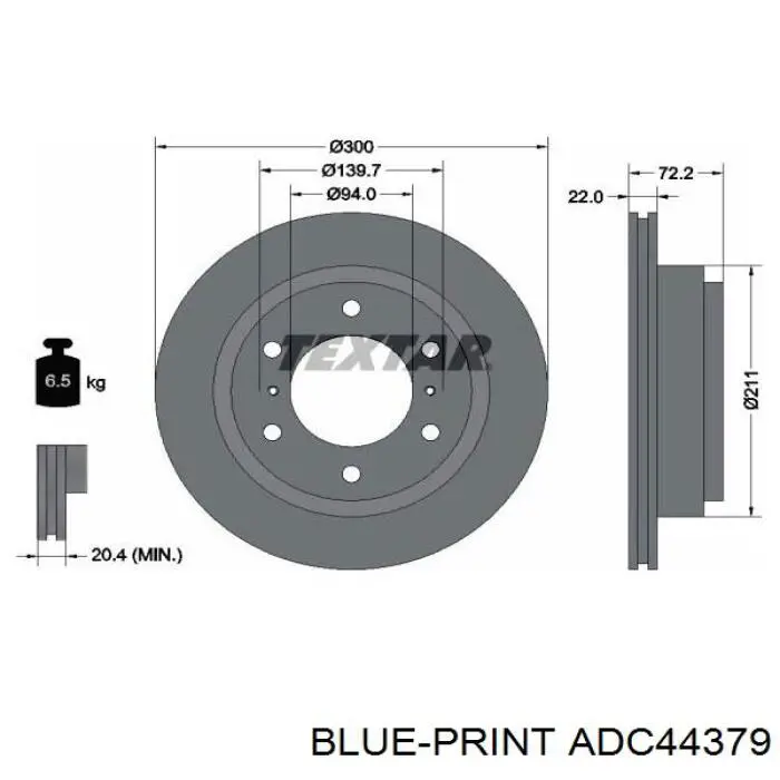 Disco de freno trasero Sangsin SD4307 precio, desde 38,77 EUR