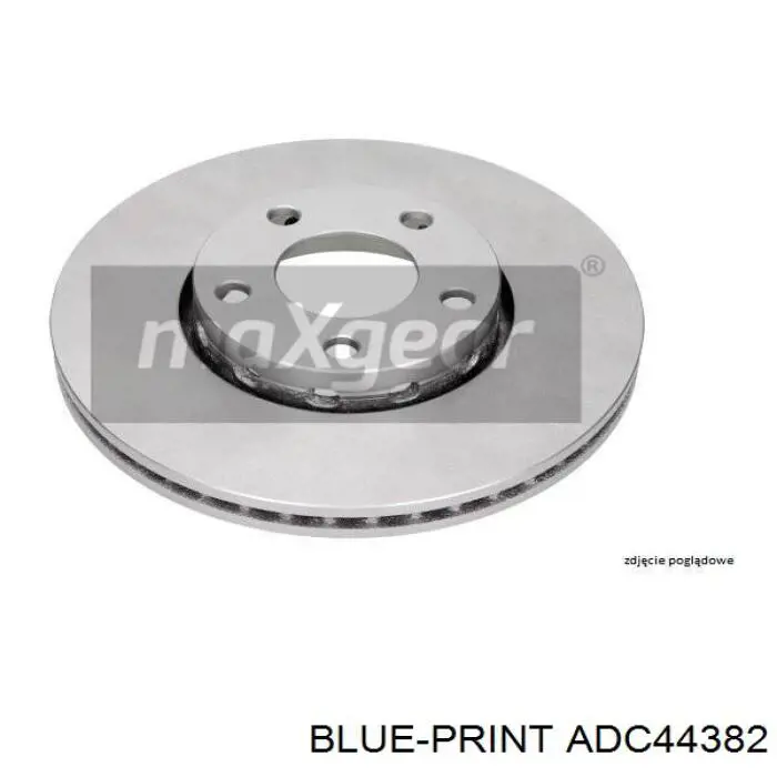 ADC44382 Blue Print disco de freno trasero
