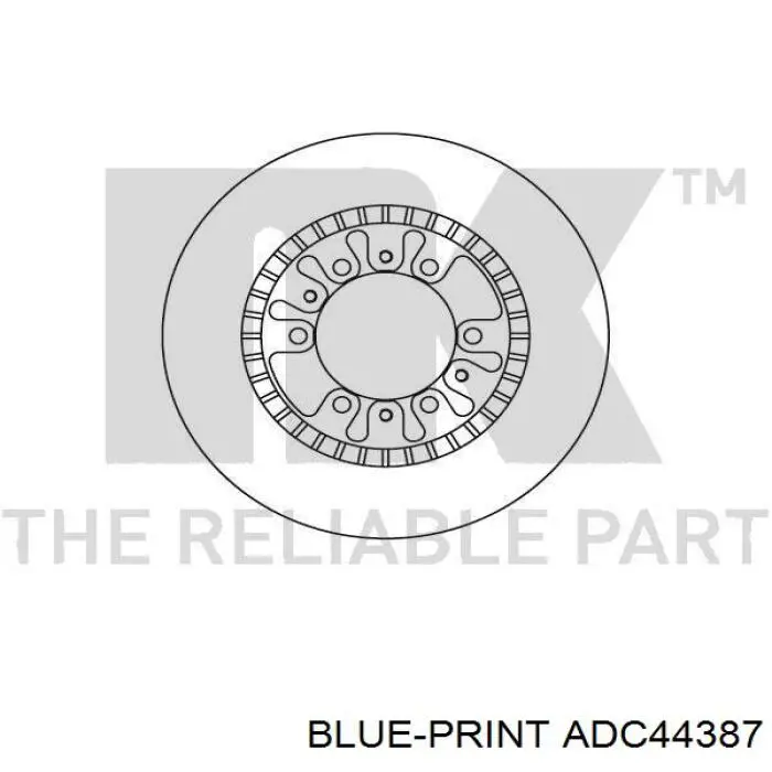 ADC44387 Blue Print freno de disco delantero