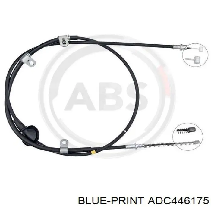 ADC446175 Blue Print cable de freno de mano trasero izquierdo