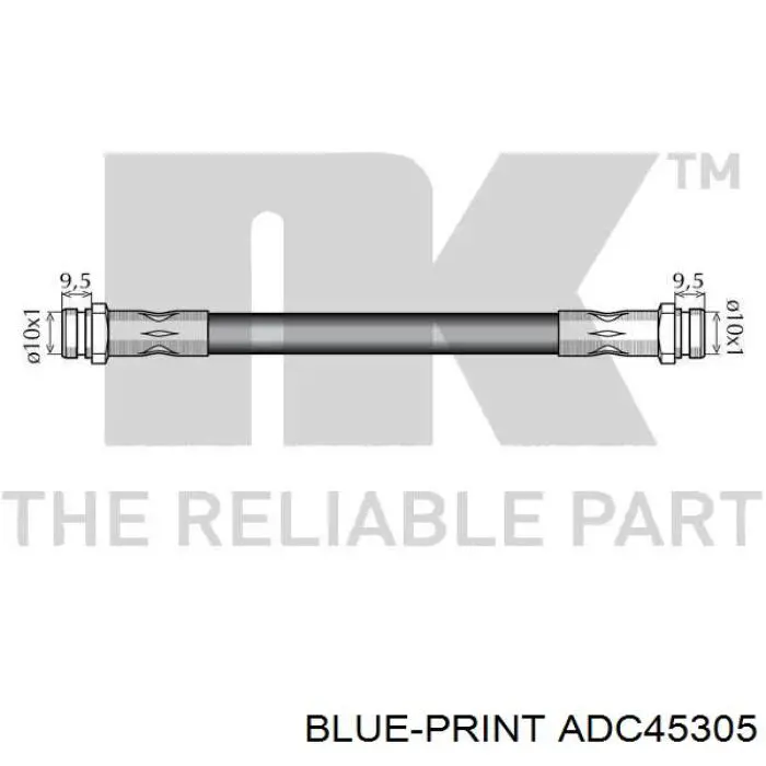 ADC45305 Blue Print latiguillo de freno delantero