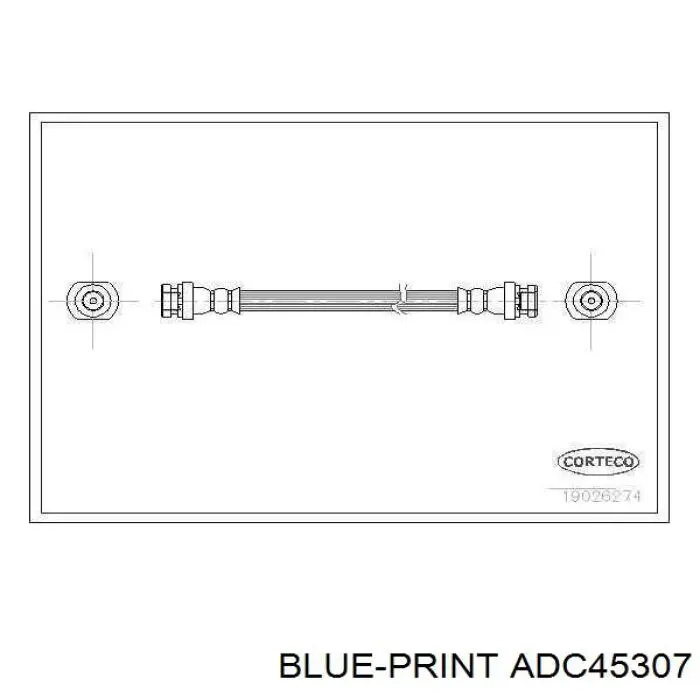 ADC45307 Blue Print latiguillo de freno delantero
