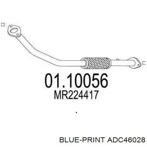 Comprar MR224417 Mitsubishi Tubo de admisión del silenciador de escape delantero