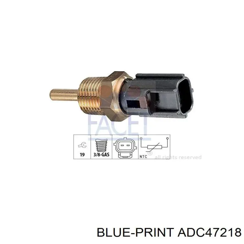Sensor de temperatura del motor Chrysler MD182467