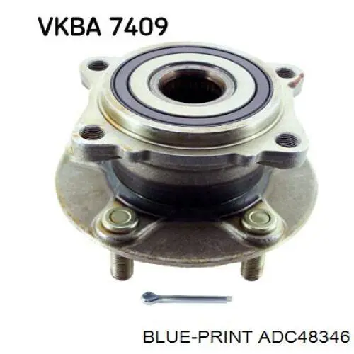 Cubo de rueda trasero 373036 Peugeot/Citroen