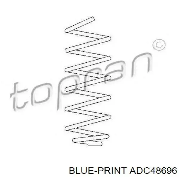 Brazo superior izquierdo de la suspensión delantera ADC48696 Blue Print