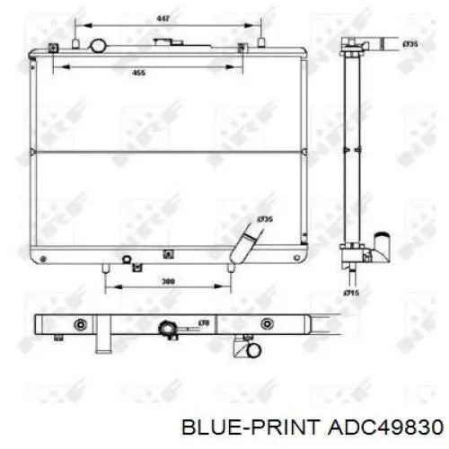 Radiador de água Thermotec D75014TT