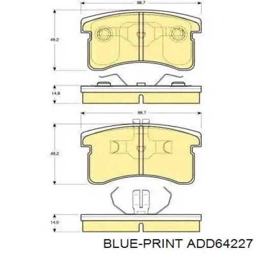 Pastillas de freno delanteras Brembo P16006