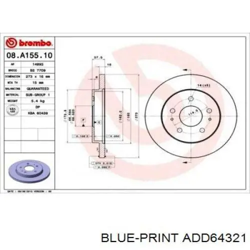 ADD64321 Blue Print Discos