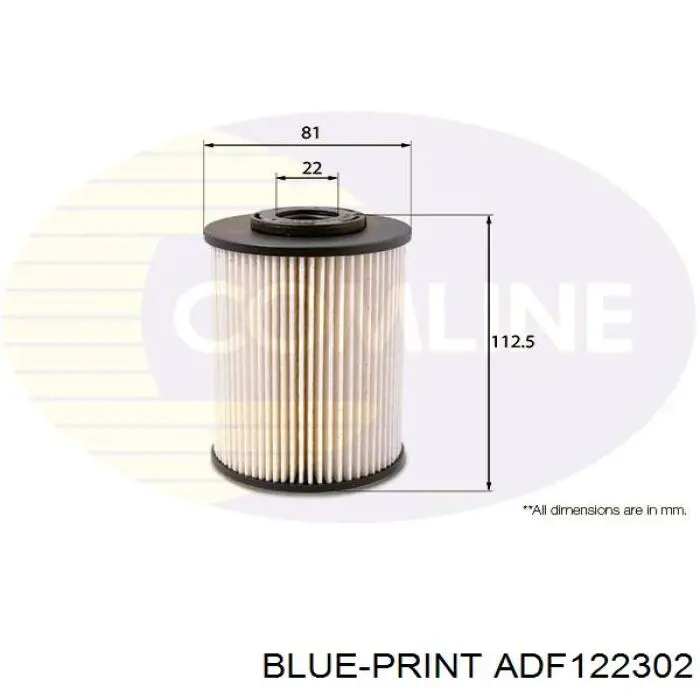 ADF122302 Blue Print filtro combustible