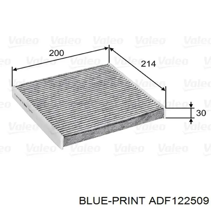 ADF122509 Blue Print filtro habitáculo