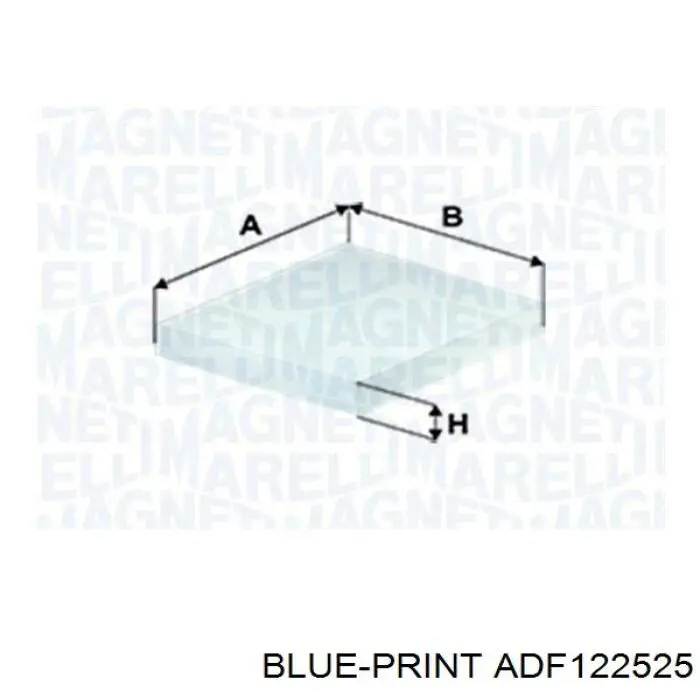Filtro de polen Blue Print ADF122525