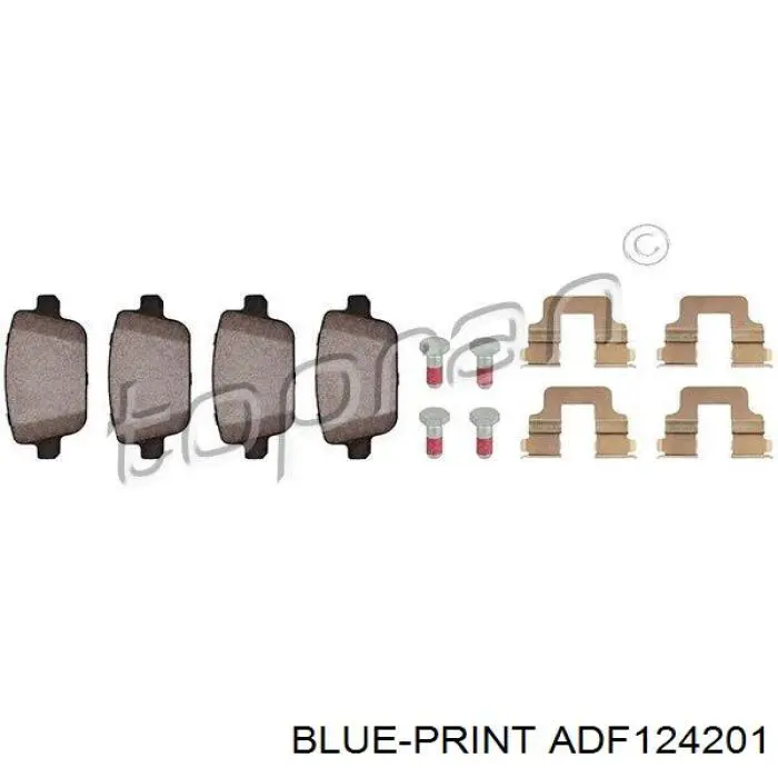 Pastillas de freno traseras 2613323 Ford