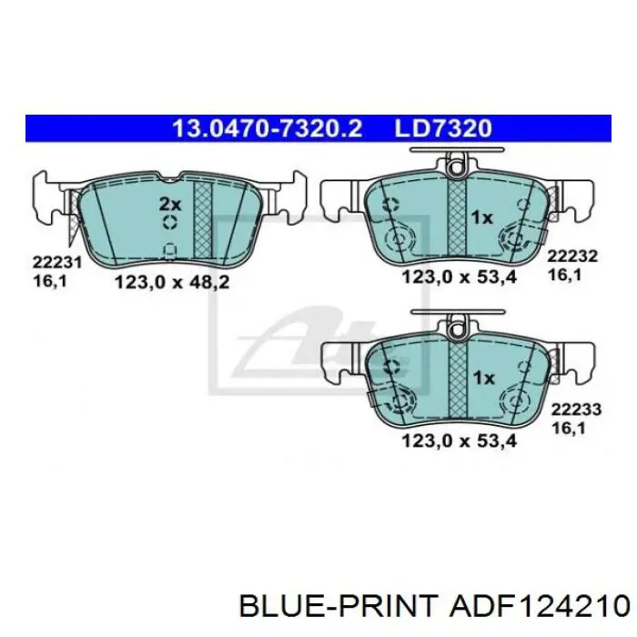 Pastillas traseras de freno Ford BRF1498 precio, desde 26,62 EUR
