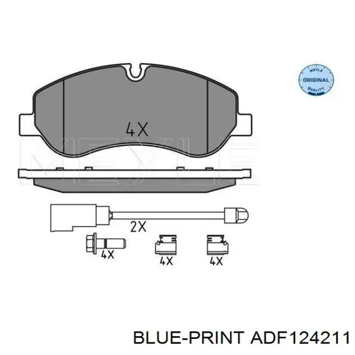 Comprar ADF124211 Blue Print Pastillas delanteras de freno