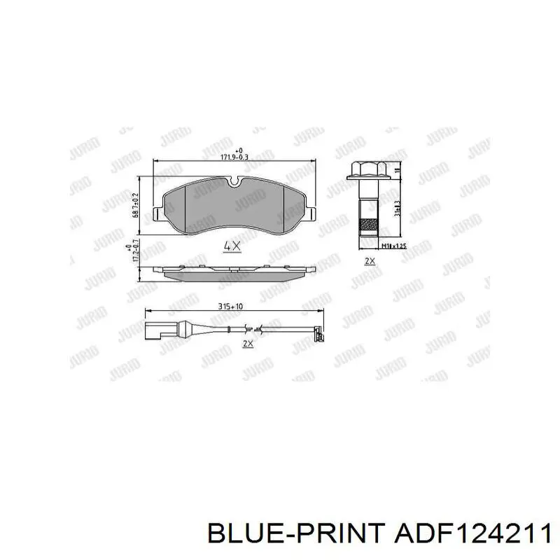 BK312K021AA Ford pastillas de freno delanteras