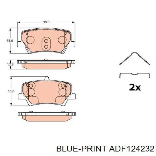 1689801680 Peugeot/Citroen pastillas de freno traseras