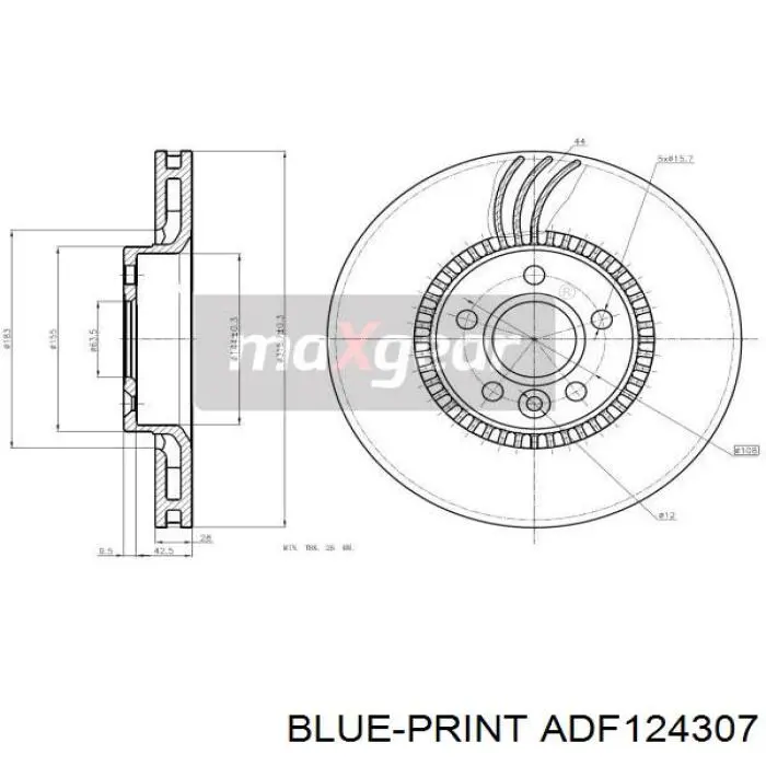 Disco de freno 307690610 Volvo