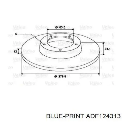 Freno de disco delantero Jaguar X-type CF1