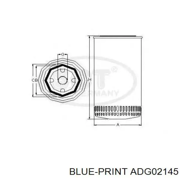 Comprar ADG02145 Blue Print Filtros de aceite