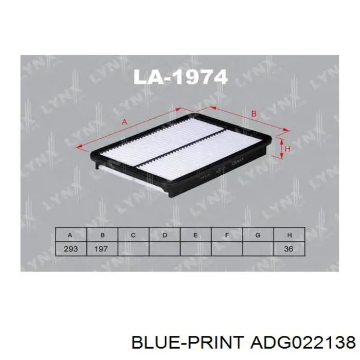 ADG022138 Blue Print filtro de aire