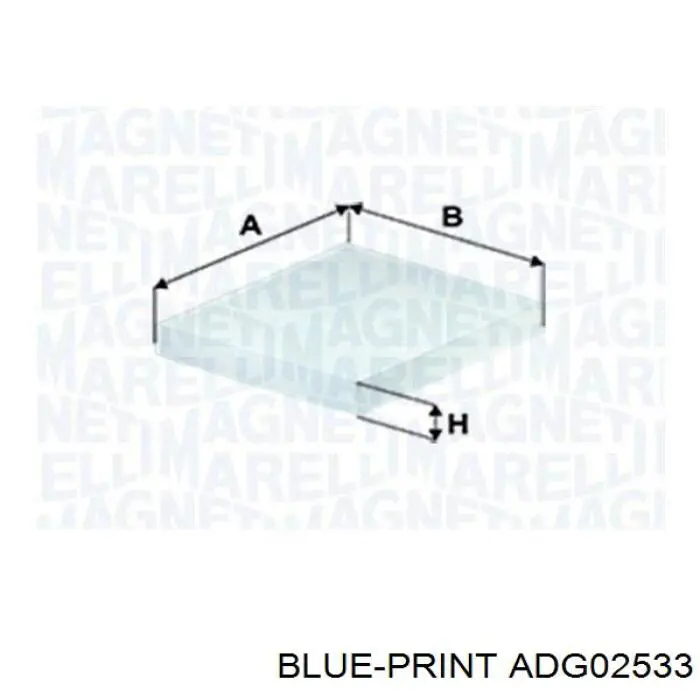 Comprar ADG02533 Blue Print Filtro de aire del habitáculo