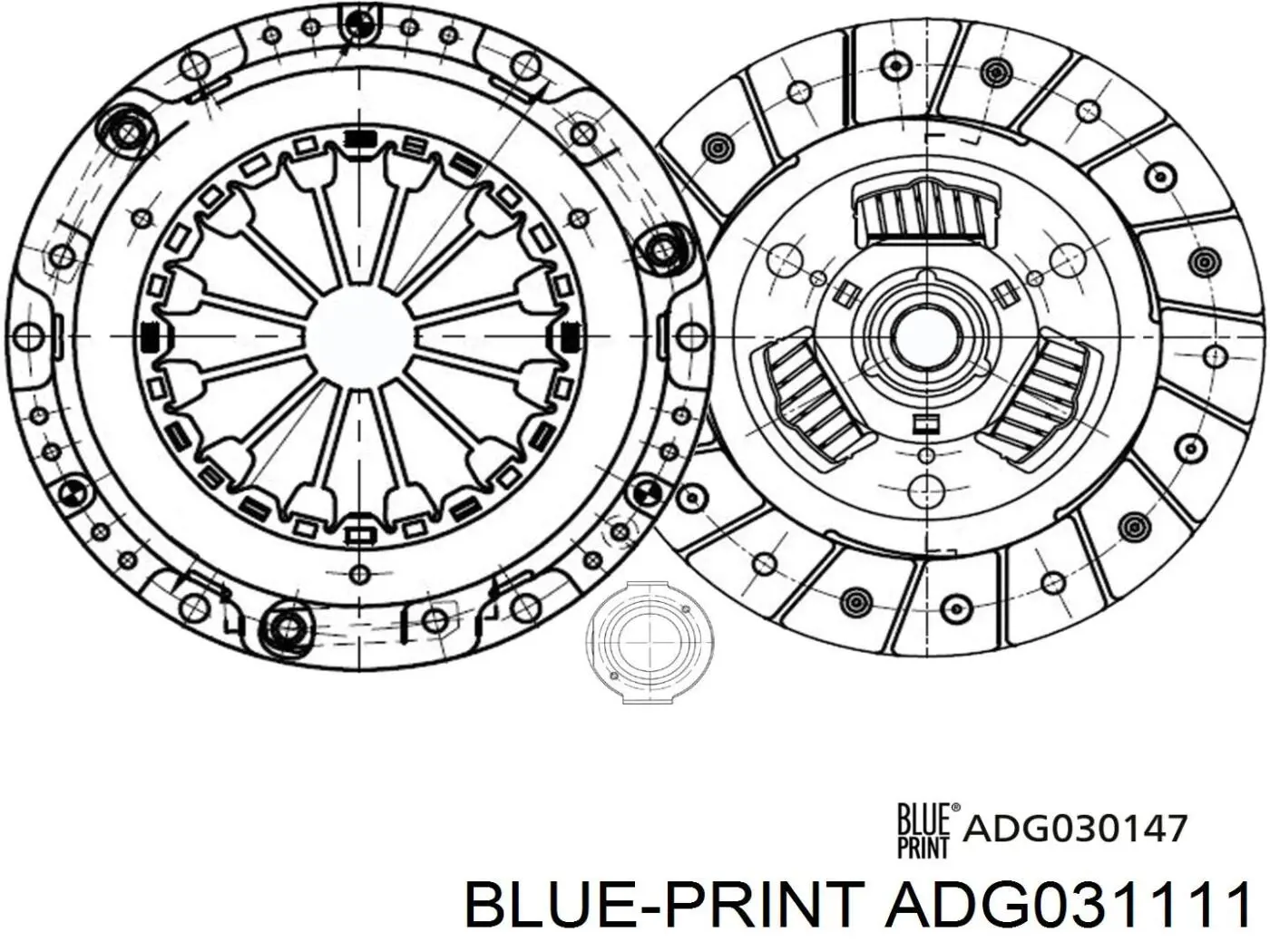 ADG031111 Blue Print disco de embrague