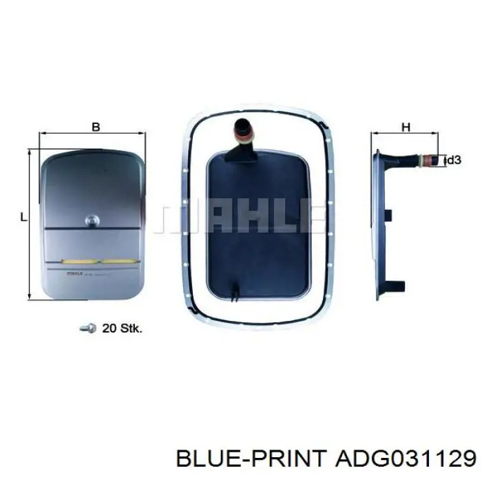 ADG031129 Blue Print disco de embrague