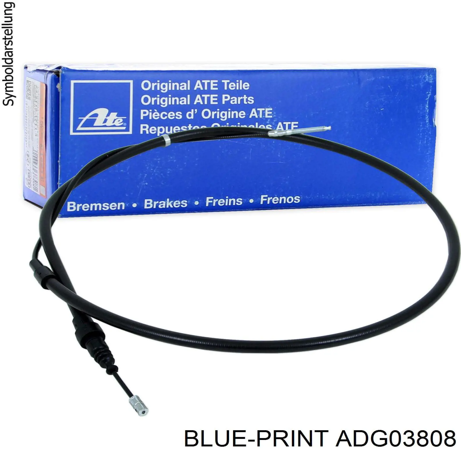 ADG03808 Blue Print cable de embrague