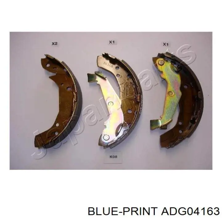 ADG04163 Blue Print zapatas de frenos de tambor traseras