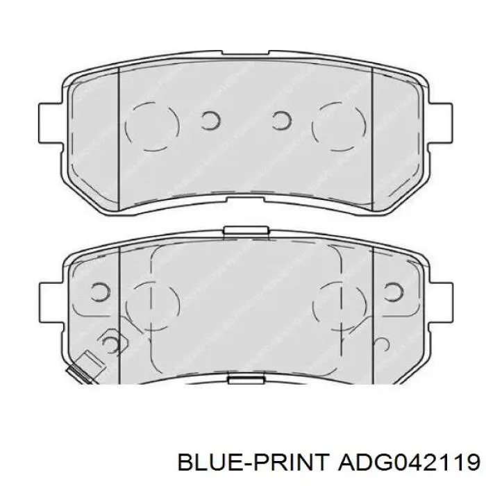 Pastillas traseras de freno Blue Print ADG042119 precio, desde 19,09 EUR