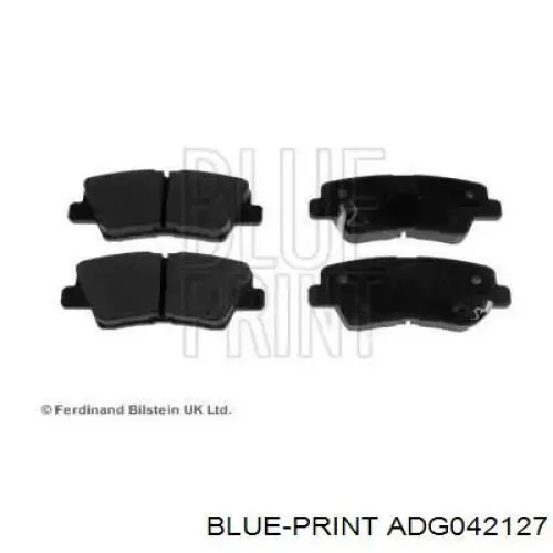 Pastillas de freno traseras ADG042127 Blue Print