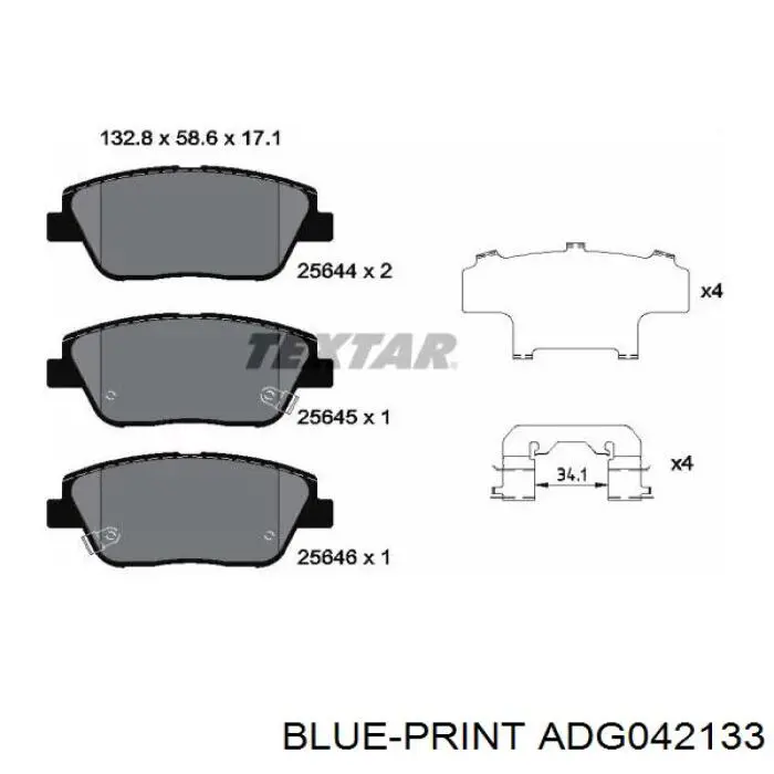Pastillas de freno 581012TA50 Hyundai/Kia
