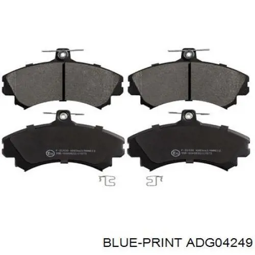 Pastillas de freno traseras ADG04249 Blue Print