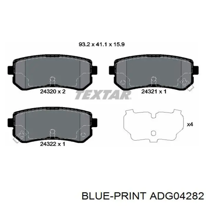 Pastillas traseras de freno Hyundai/Kia S583022YA50 precio, desde 18,95 EUR