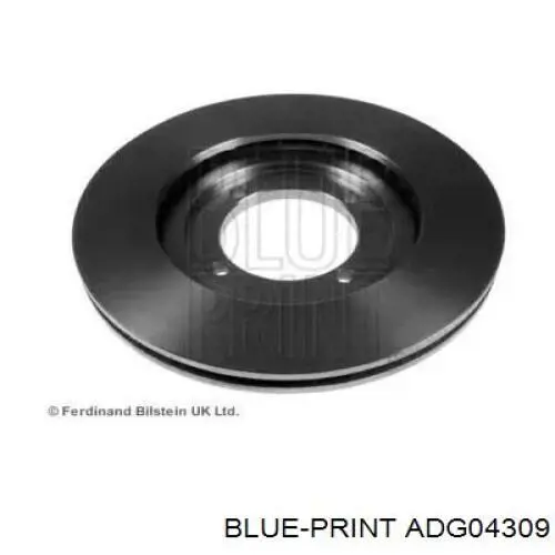 ADG04309 Blue Print disco de freno delantero