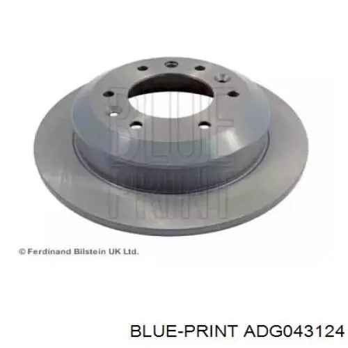 ADG043124 Blue Print disco de freno trasero