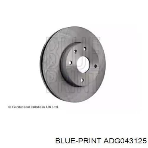 ADG043125 Blue Print disco de freno delantero
