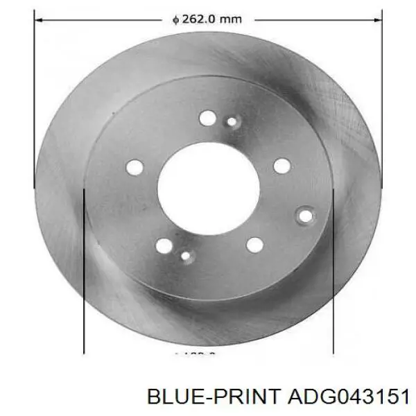 584110Q300 Hyundai/Kia Freno de disco trasero