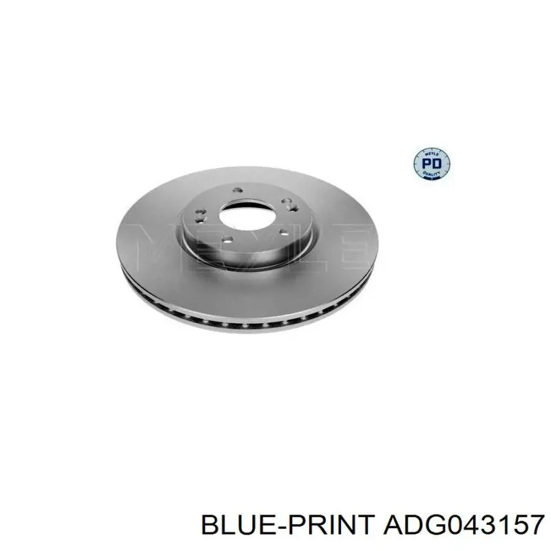 Disco de freno delantero Blue Print ADG043157