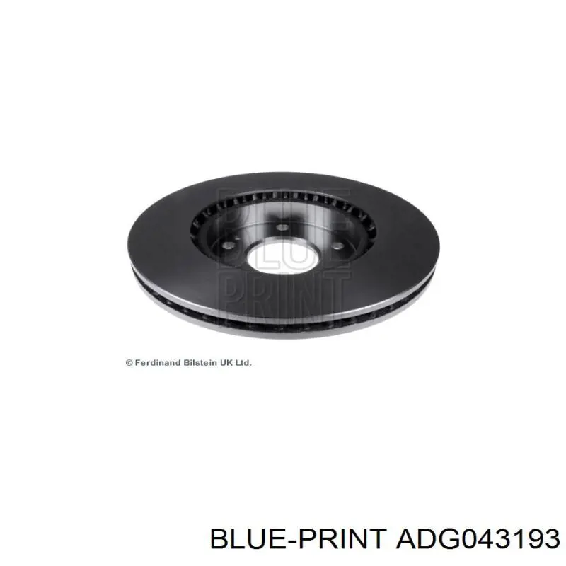 ADG043193 Blue Print disco de freno delantero