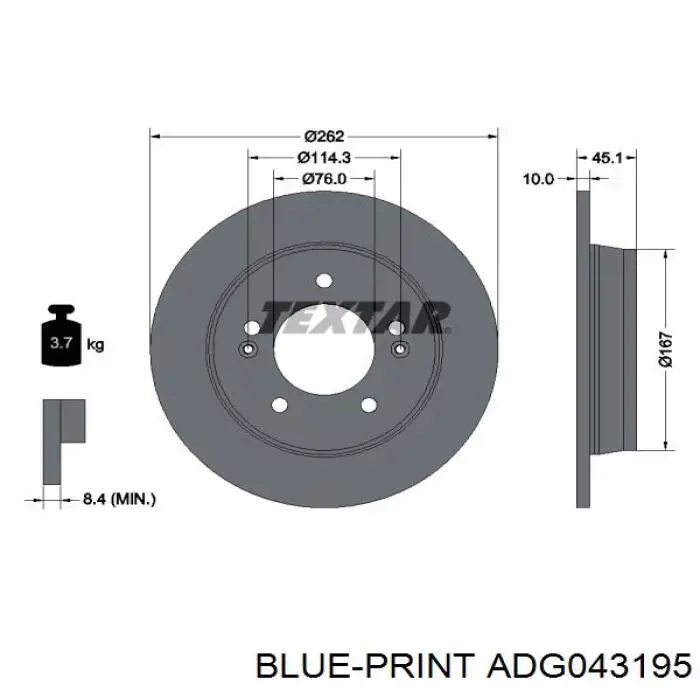 Comprar BDS1341 Jurid/Bendix Disco de freno trasero