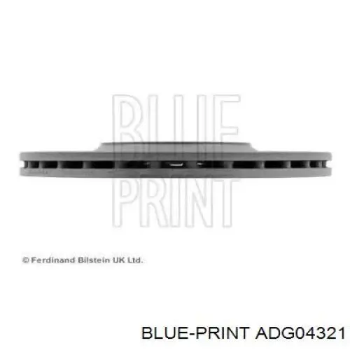 ADG04321 Blue Print disco de freno delantero