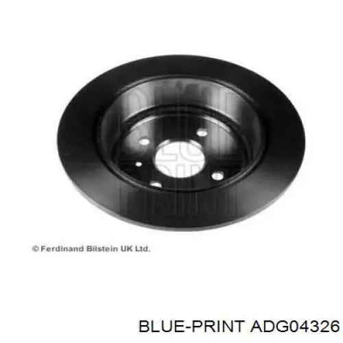 ADG04326 Blue Print disco de freno trasero